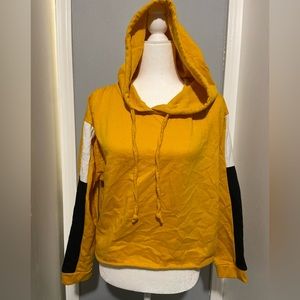 Yellow Crop Hoodie